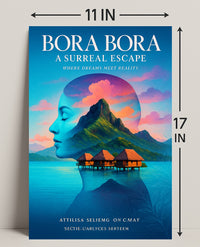 Bora Bora  A Surreal Escape Poster PosterGoat