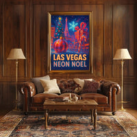 Las Vegas Neon Noel Poster