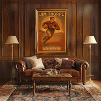 Jim Thorpe Iconic Athlete Tribute Poster