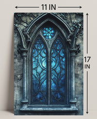 Gothic Window Elegance Poster