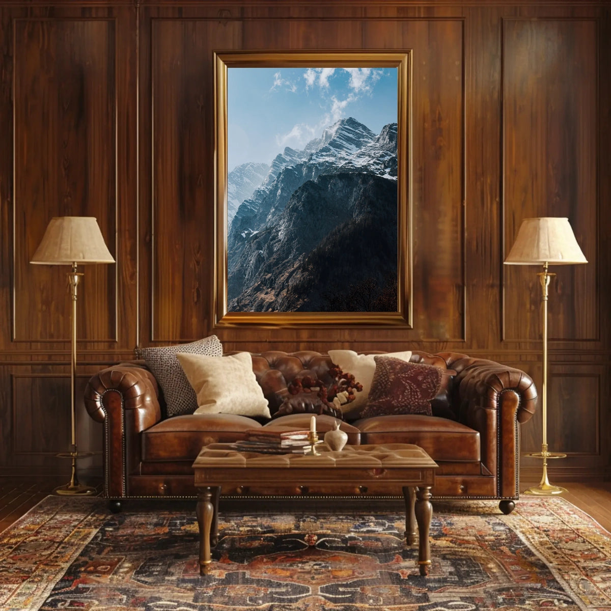 Majestic Mountain Peaks Poster