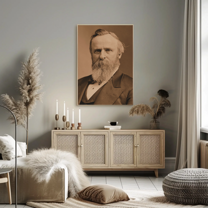 Rutherford B. Hayes 19th President Sepia Photo