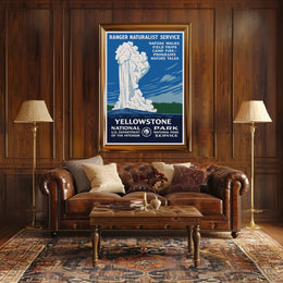 Yellowstone National Park Ranger Naturalist Service Poster PosterGoat