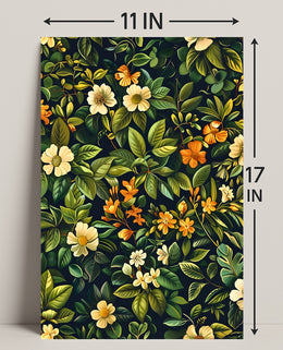 Vibrant Floral Tapestry William Morris Art Poster