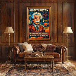 Albert Einstein Theory Of Relativity Poster
