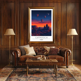 Cappadocia Adventure Hot Air Balloon Travel Poster