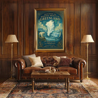 Greenland's Natural Beauty Exhibition Icy Landscapes Wildlife Poster