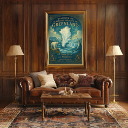 Greenland's Natural Beauty Exhibition Icy Landscapes Wildlife Poster