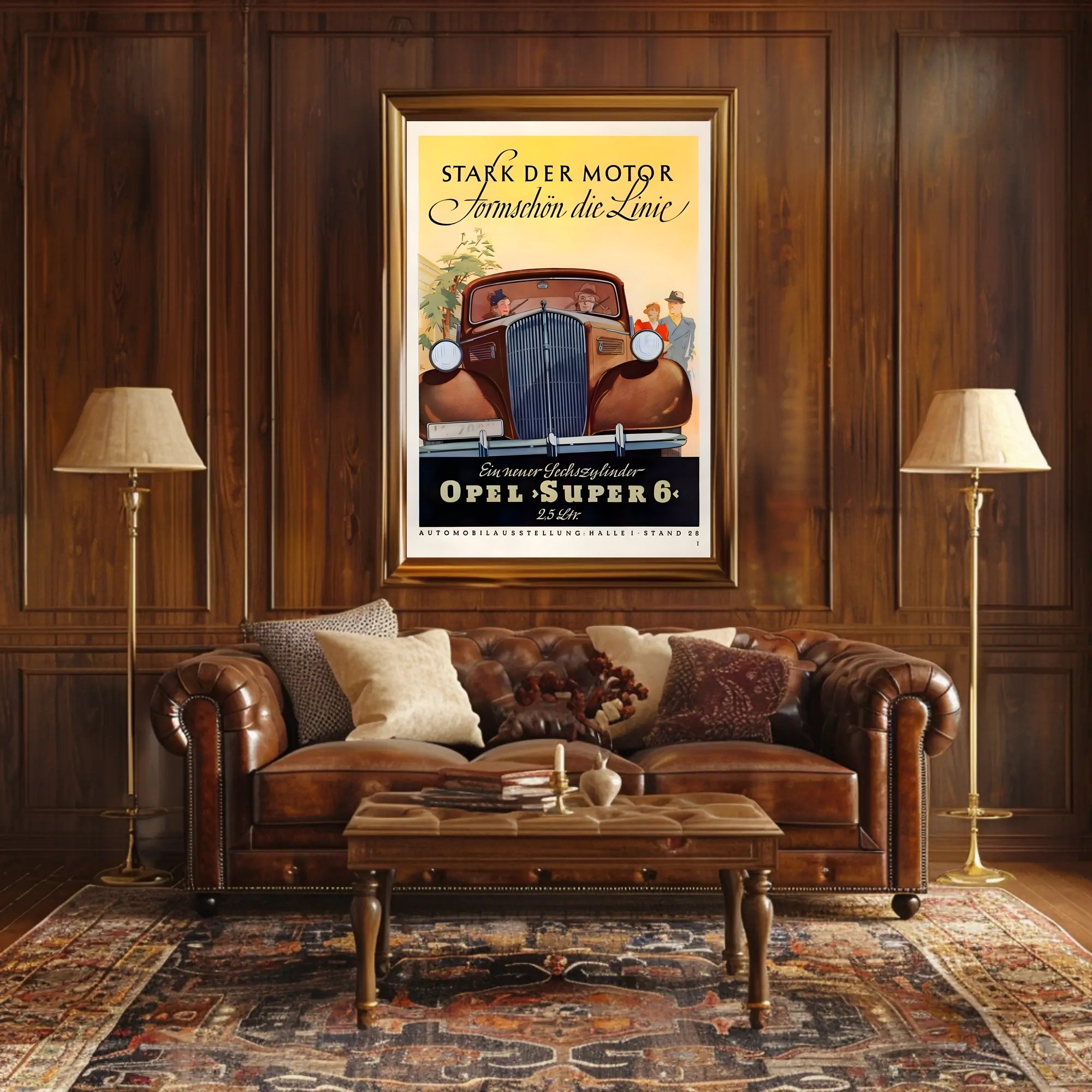 Opel Super 6 Advertisement Poster