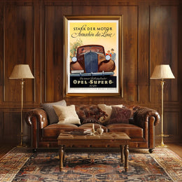 Opel Super 6 Advertisement Poster