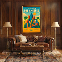 Discover Los Angeles Wall Art Print PosterGoat