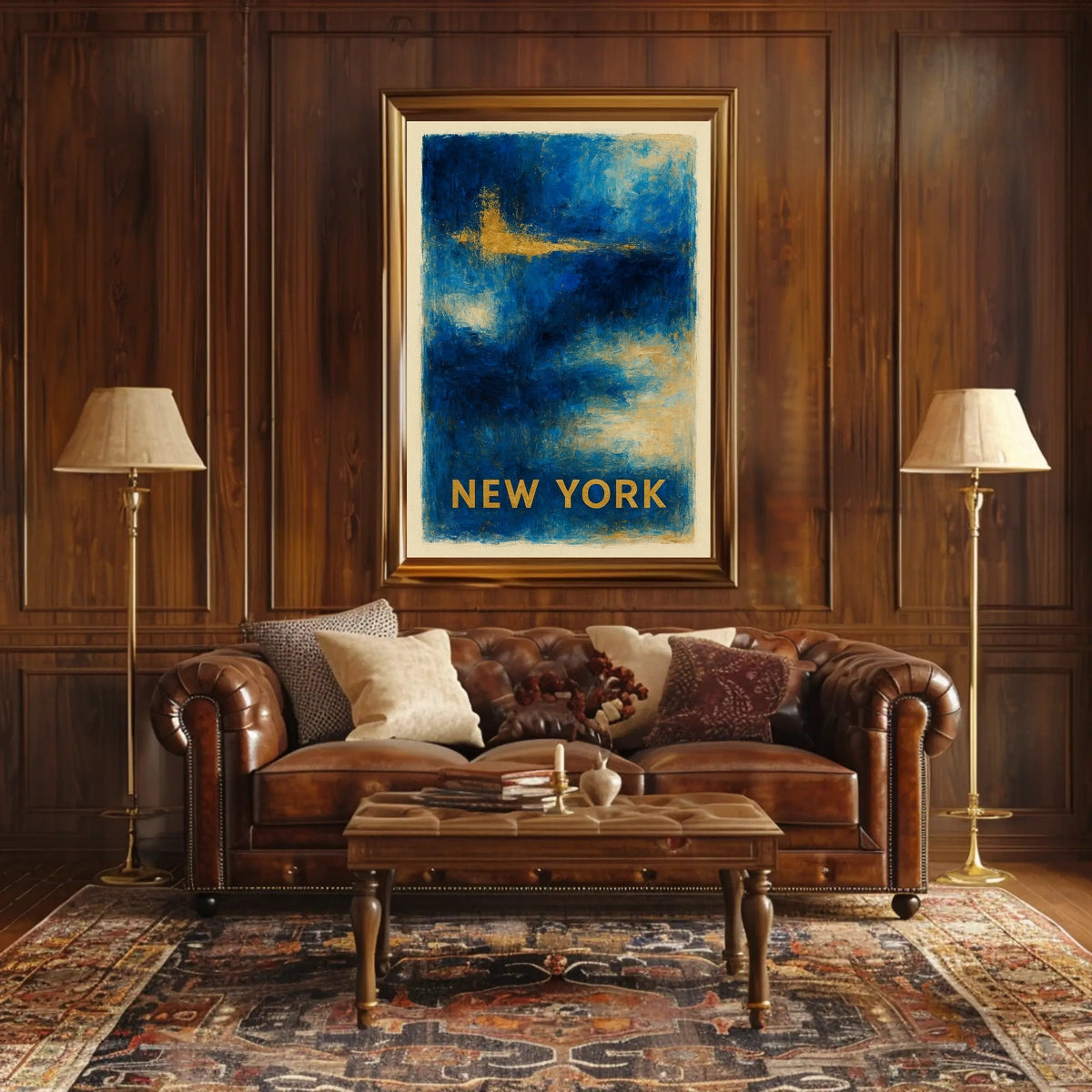 New York Abstract Expression Poster For Modern Wall Art