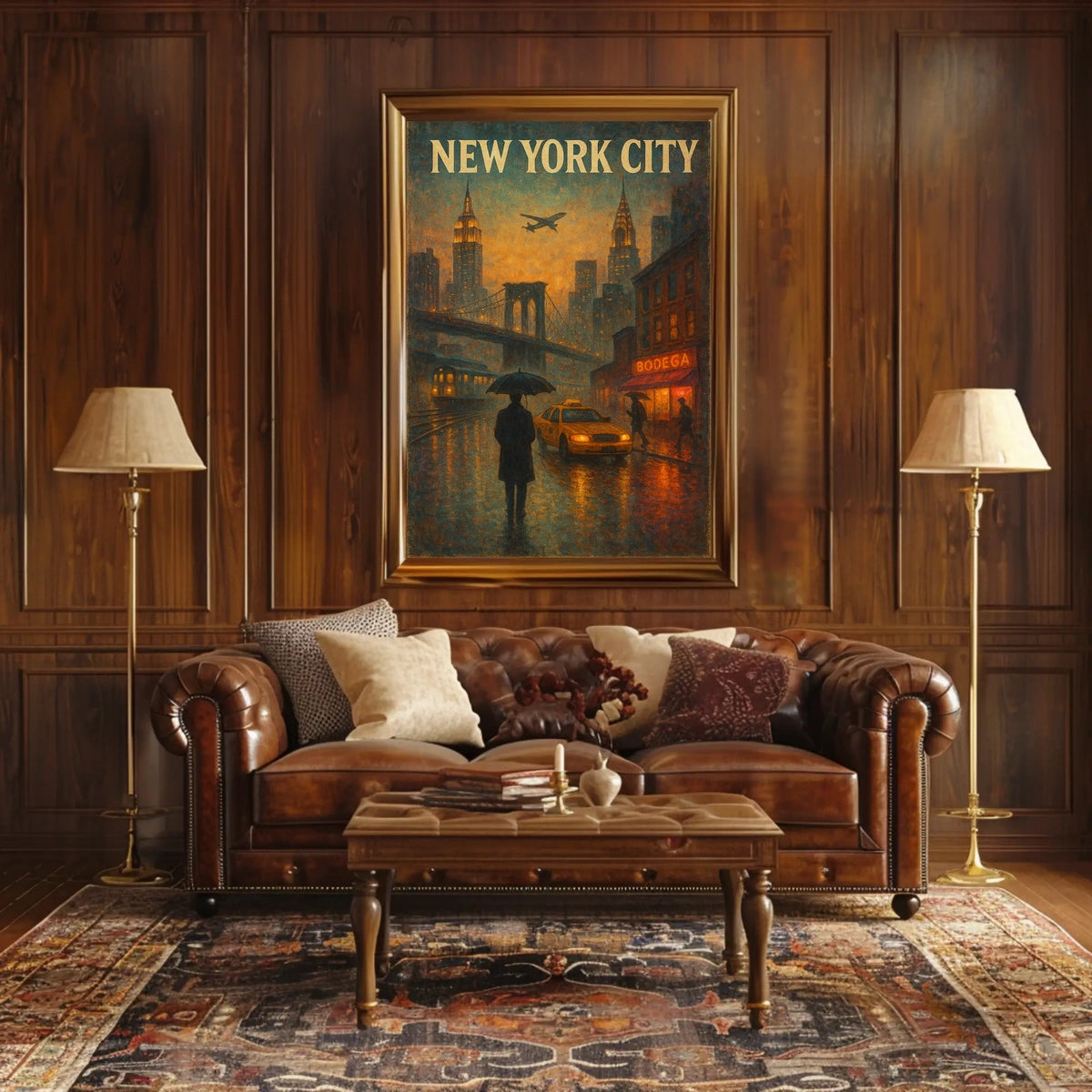 New York City Urban Evening Poster