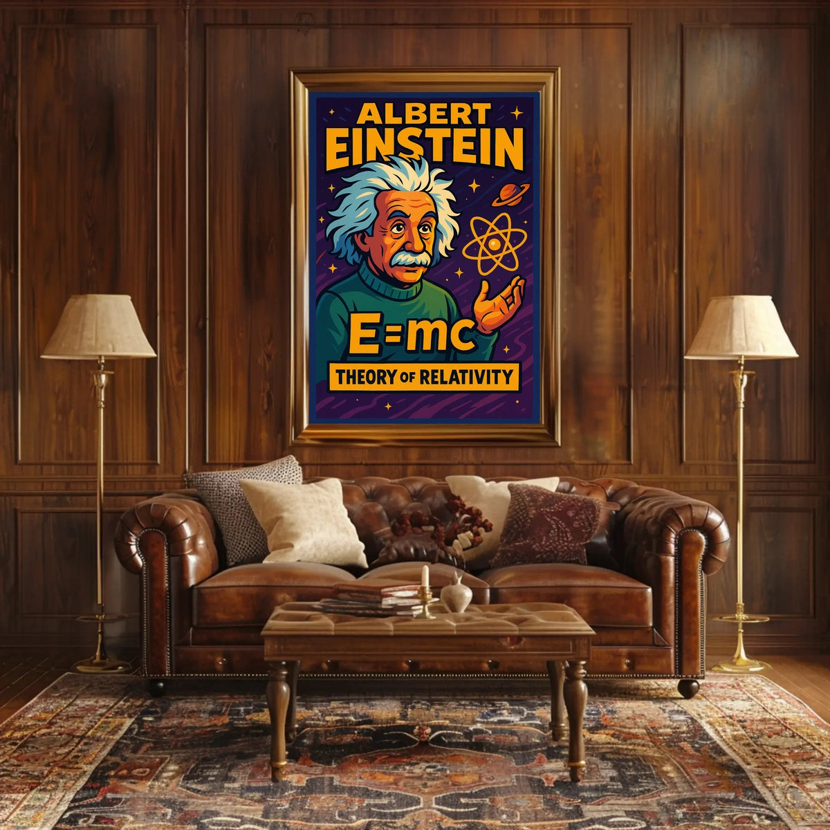 Albert Einstein Theory Of Relativity Poster
