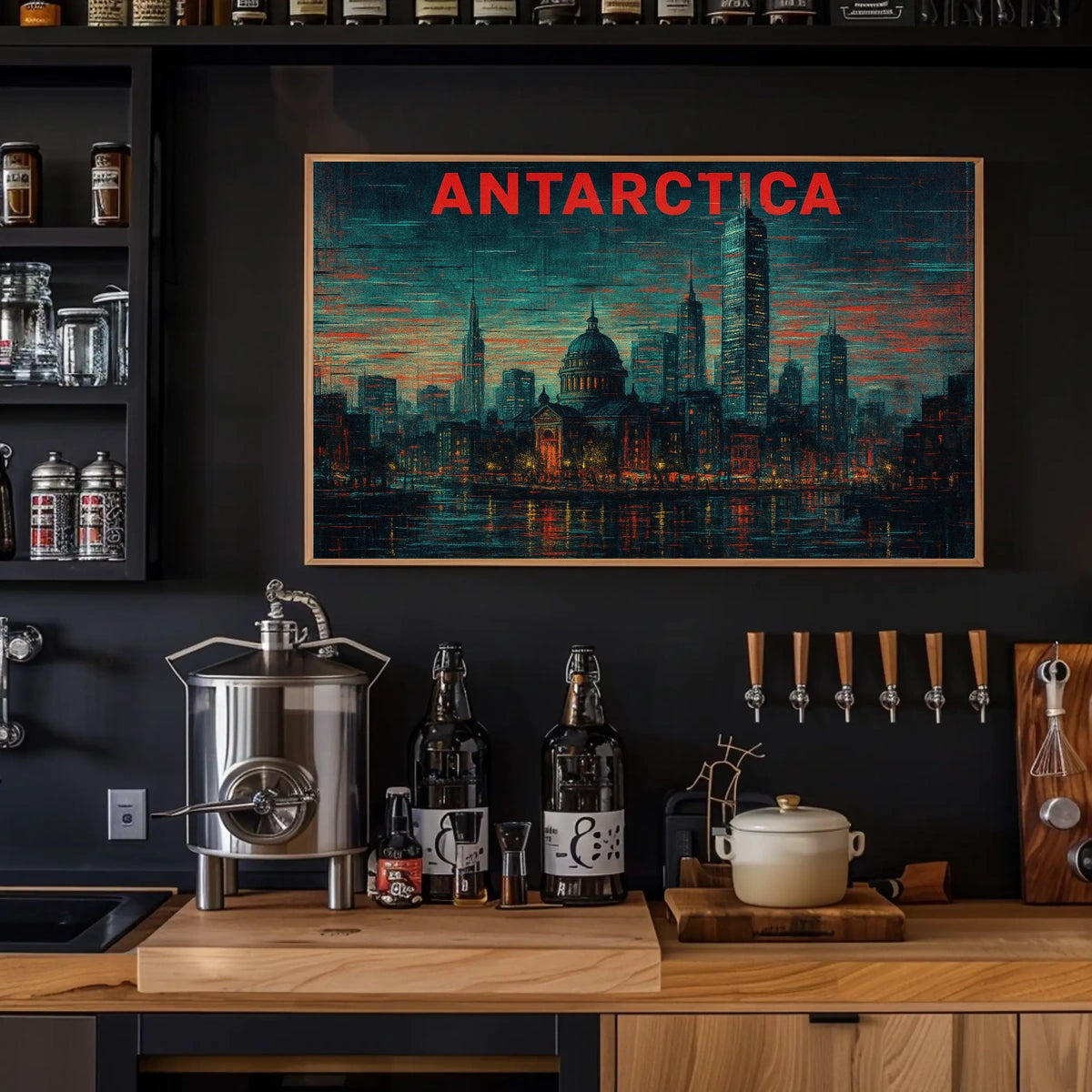Antarctica Urban Dreamscape Poster