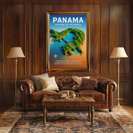 Panama Gateway of the World Poster PosterGoat