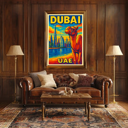 Dubai Vibrant Cityscape Poster