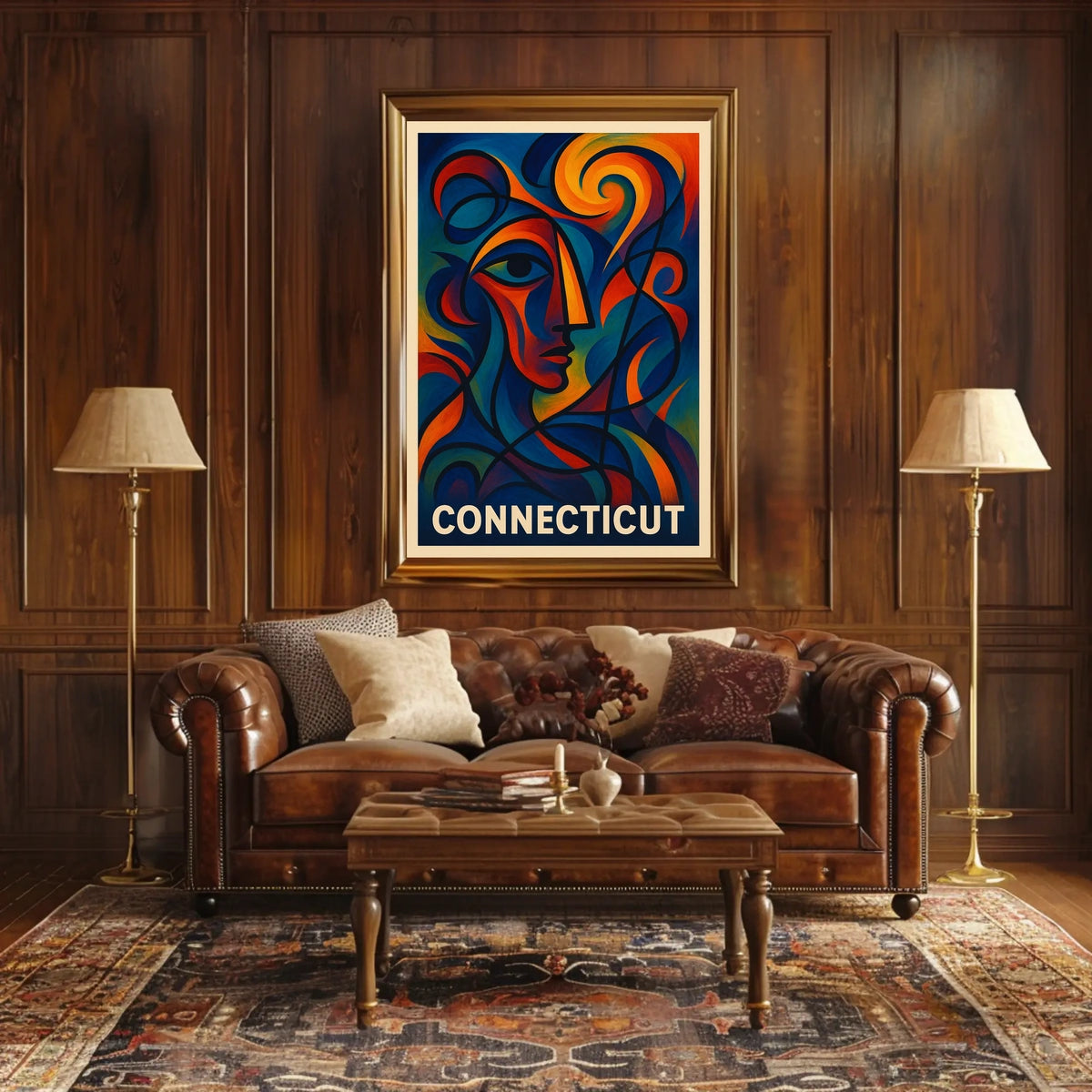 Connecticut Abstract Art Abstract Poster