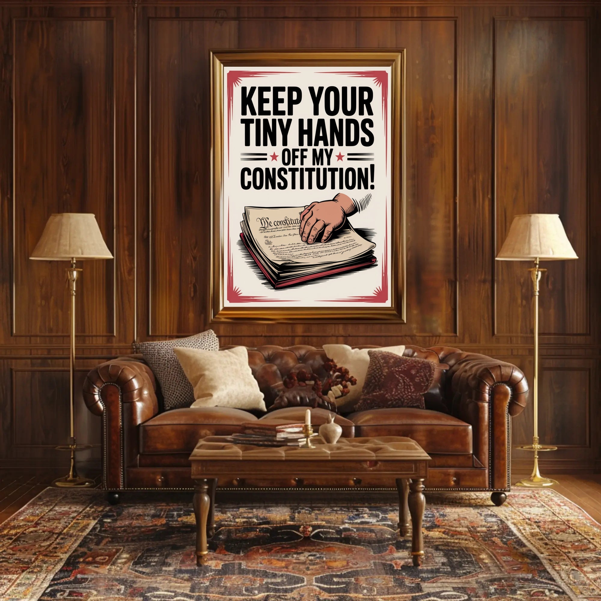 Protect the Constitution Political Propaganda Poster