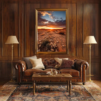 Desert Sunset Serenity Poster