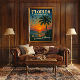Florida Sunshine Awaits Poster