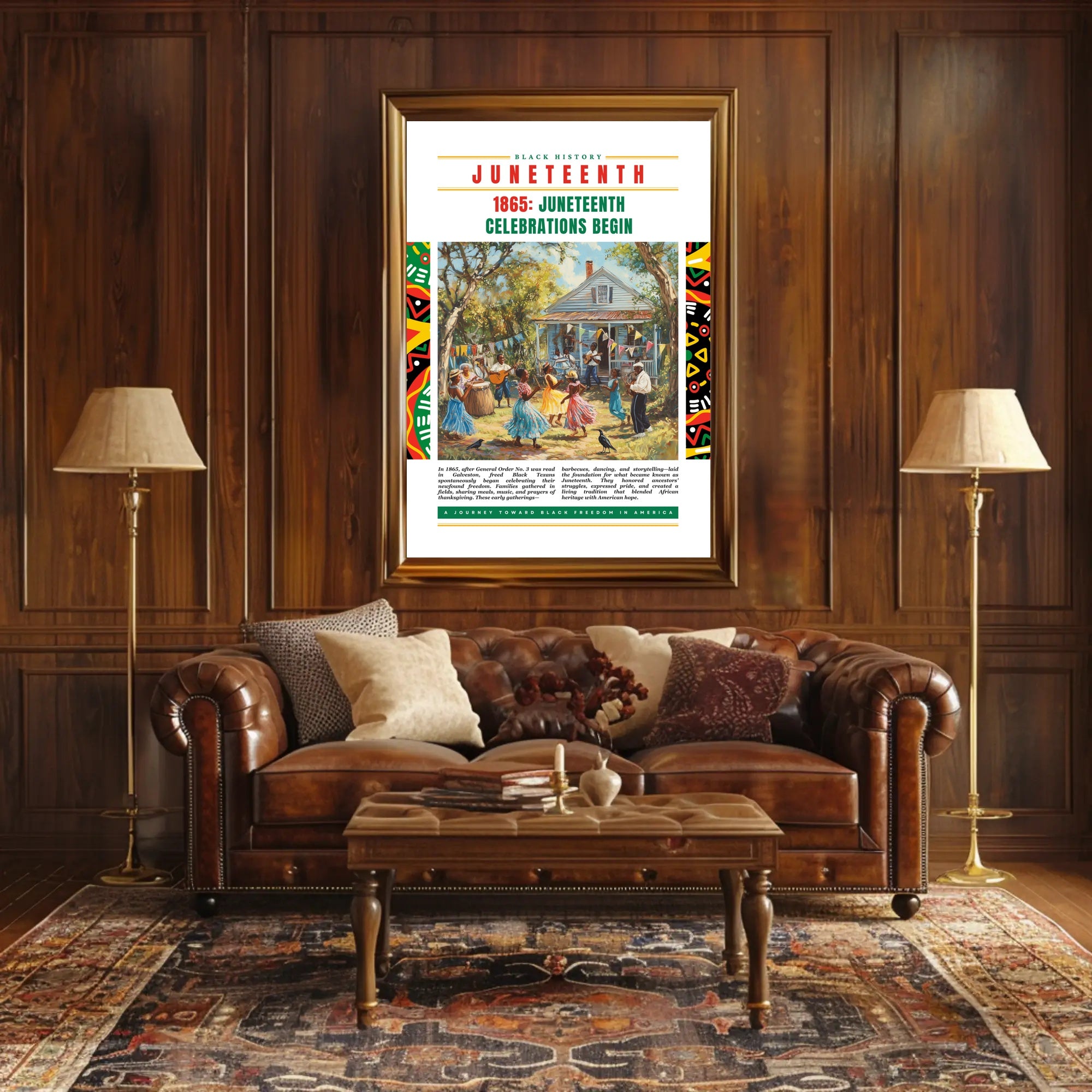 Juneteenth Freedom Celebration Cultural or Heritage Poster