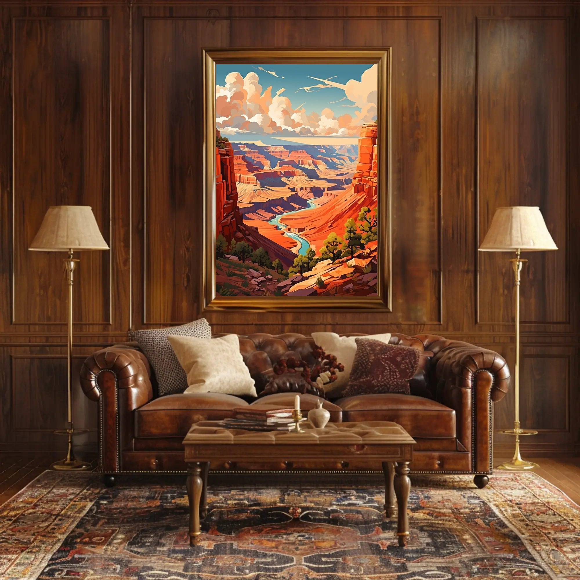 Majestic Canyon Vista Poster