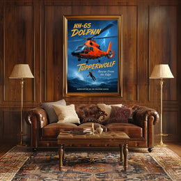 HH-65 Dolphin Rescue From the Edge Poster PosterGoat