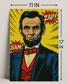 Comic-Style Historical Figure Poster Print PosterGoat