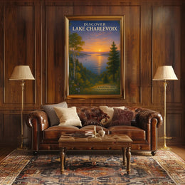 Discover Lake Charlevoix Travel Poster
