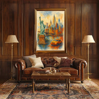 New York City Dreams Watercolor Poster