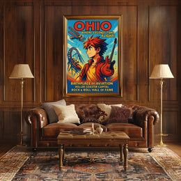 Ohio Where Legends Take Flight Poster
