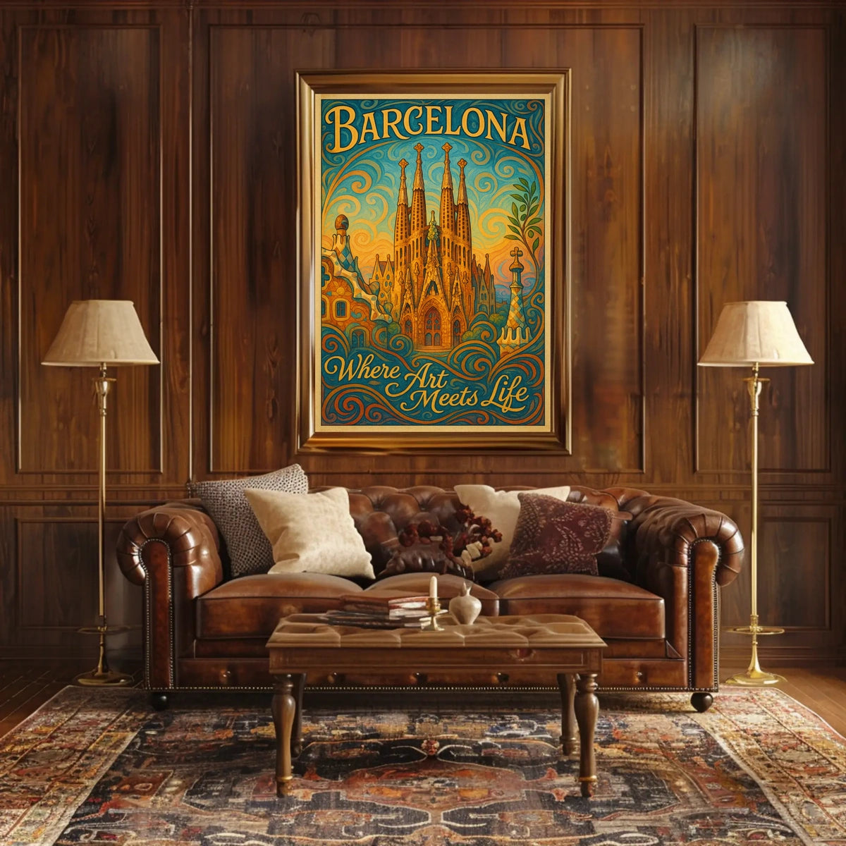 Barcelona Where Art Meets Life Poster