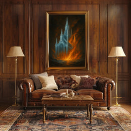 Cathedral in Flames Poster