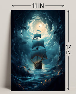 Voyage Through The Storm Poster PosterGoat