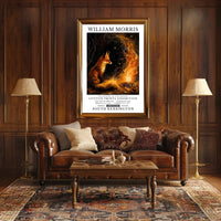 William Morris Fox and Fire Cultural Heritage Poster