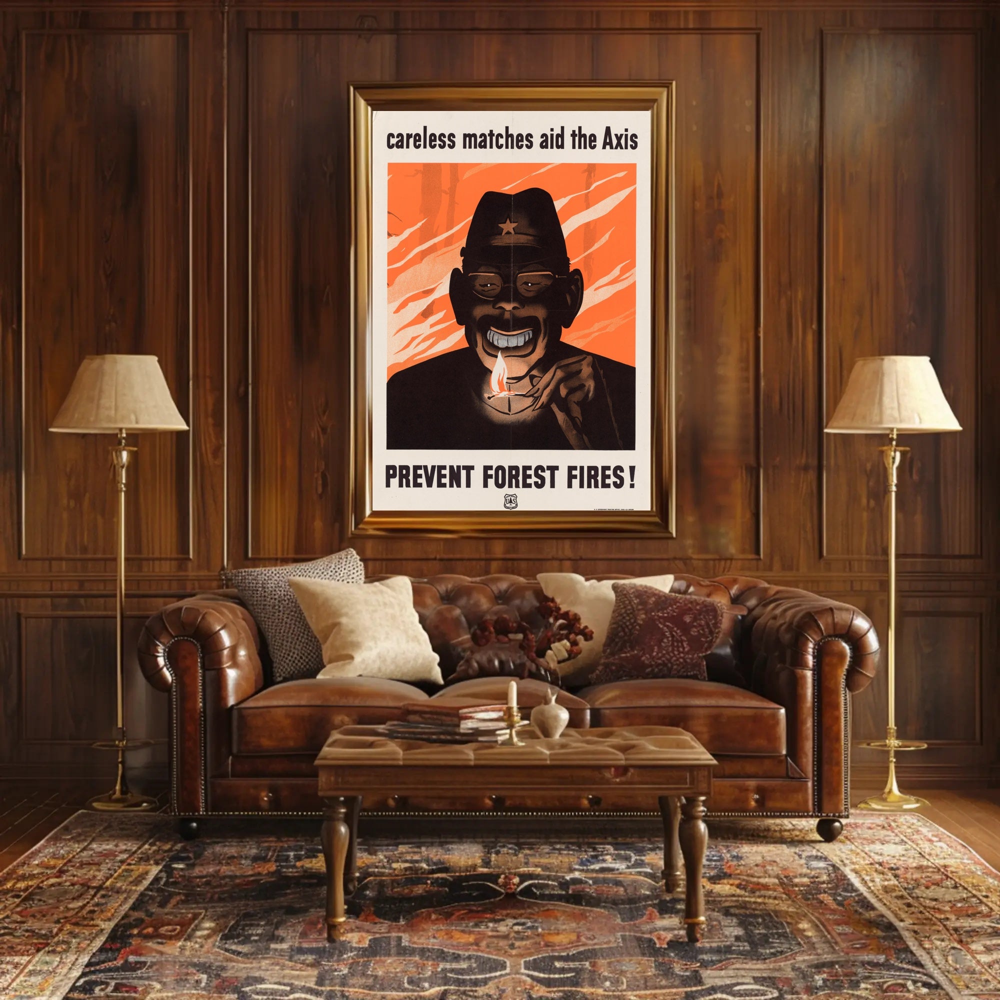 Careless Matches Aid the Axis Poster PosterGoat