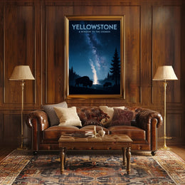 Yellowstone A Window to the Cosmos Poster PosterGoat