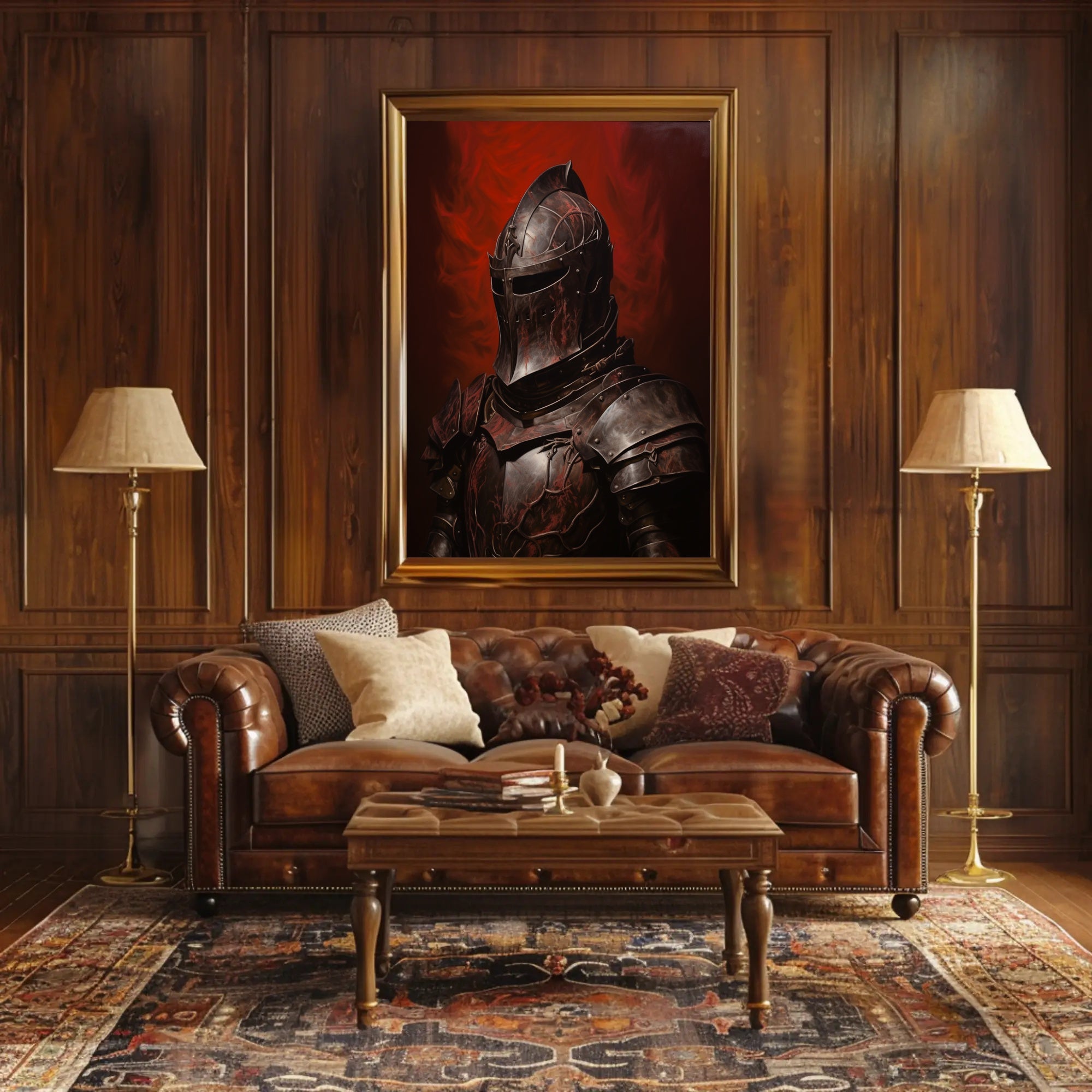 Medieval Knight Valor Art Print Historical or Presidential Poster