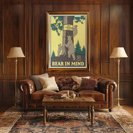 Bear in Mind: Prevent Forest Fires Poster PosterGoat