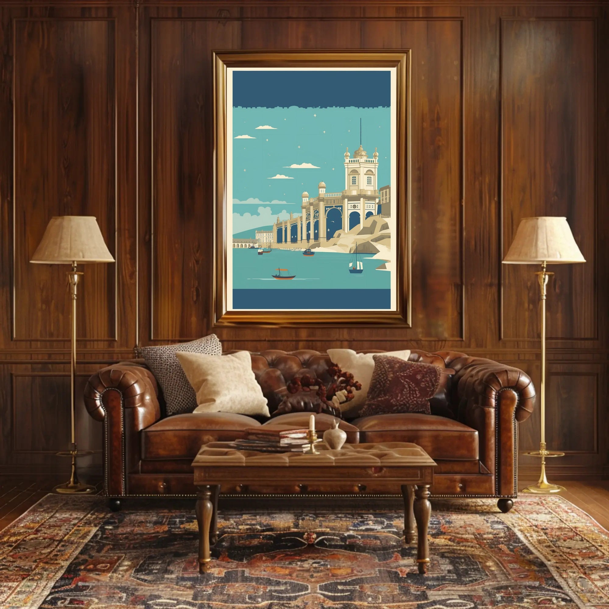 Coastal Architectural Marvel Poster