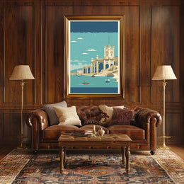 Coastal Architectural Marvel Poster