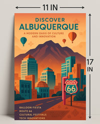 Discover Albuquerque Wall Art Print PosterGoat
