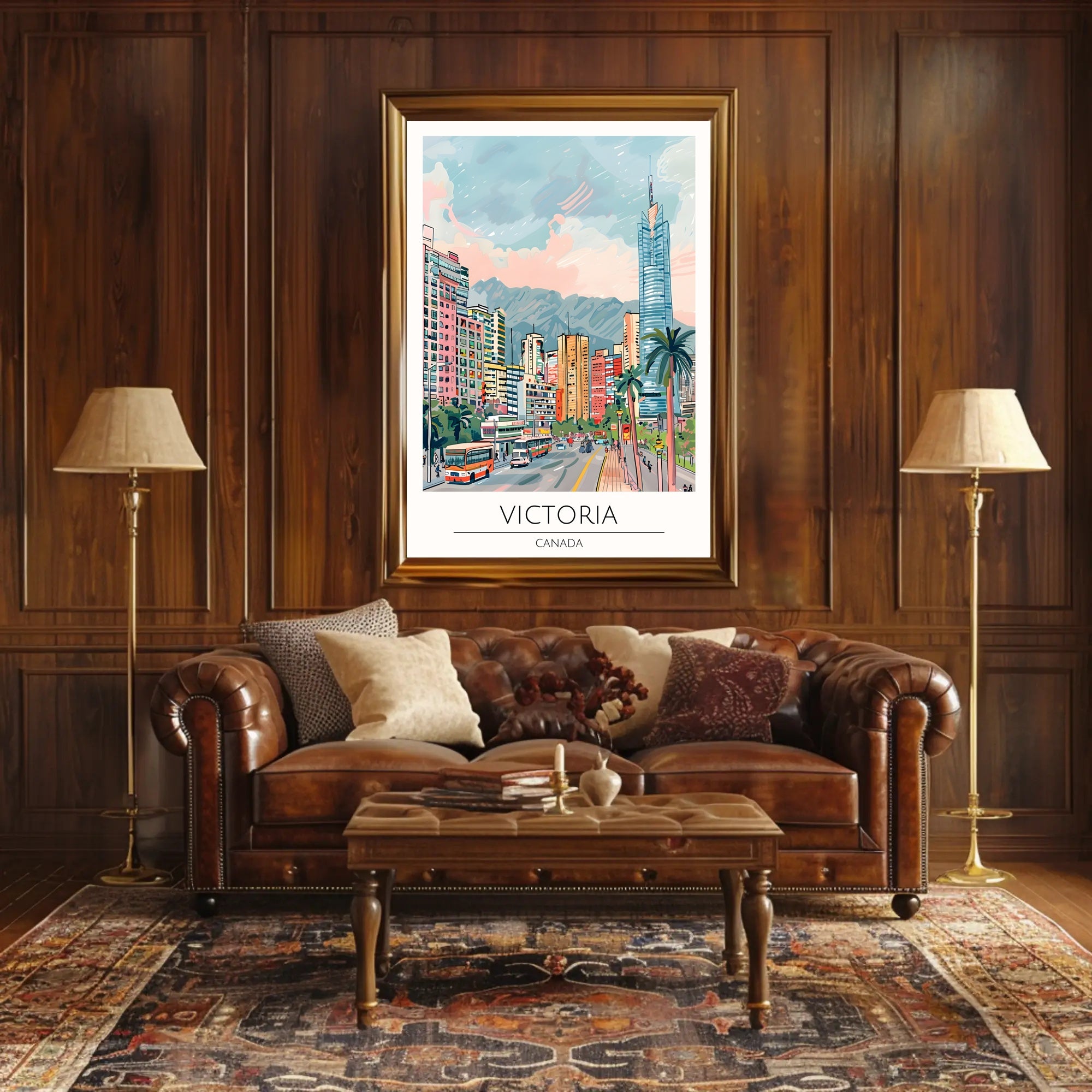 Vibrant Victoria Poster PosterGoat