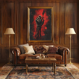 Macabre Dark Scene Artistic Poster