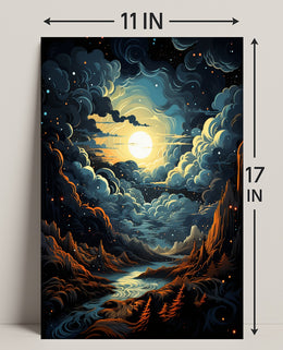 Celestial Landscape Poster