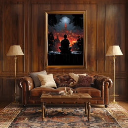 Cityscape Reflections Poster