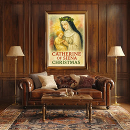 Catherine of Siena Religious Heritage Artistic Poster