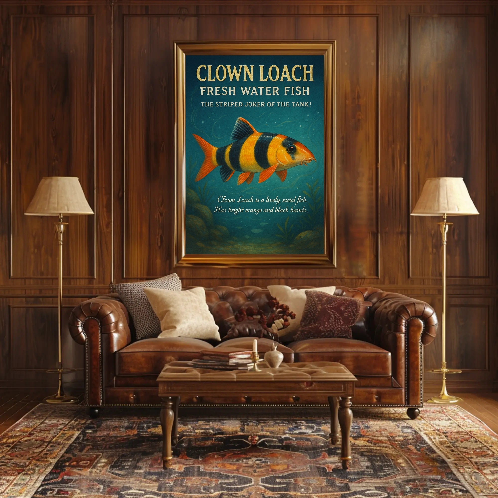 Clown Loach The Striped Joker Of The Poster