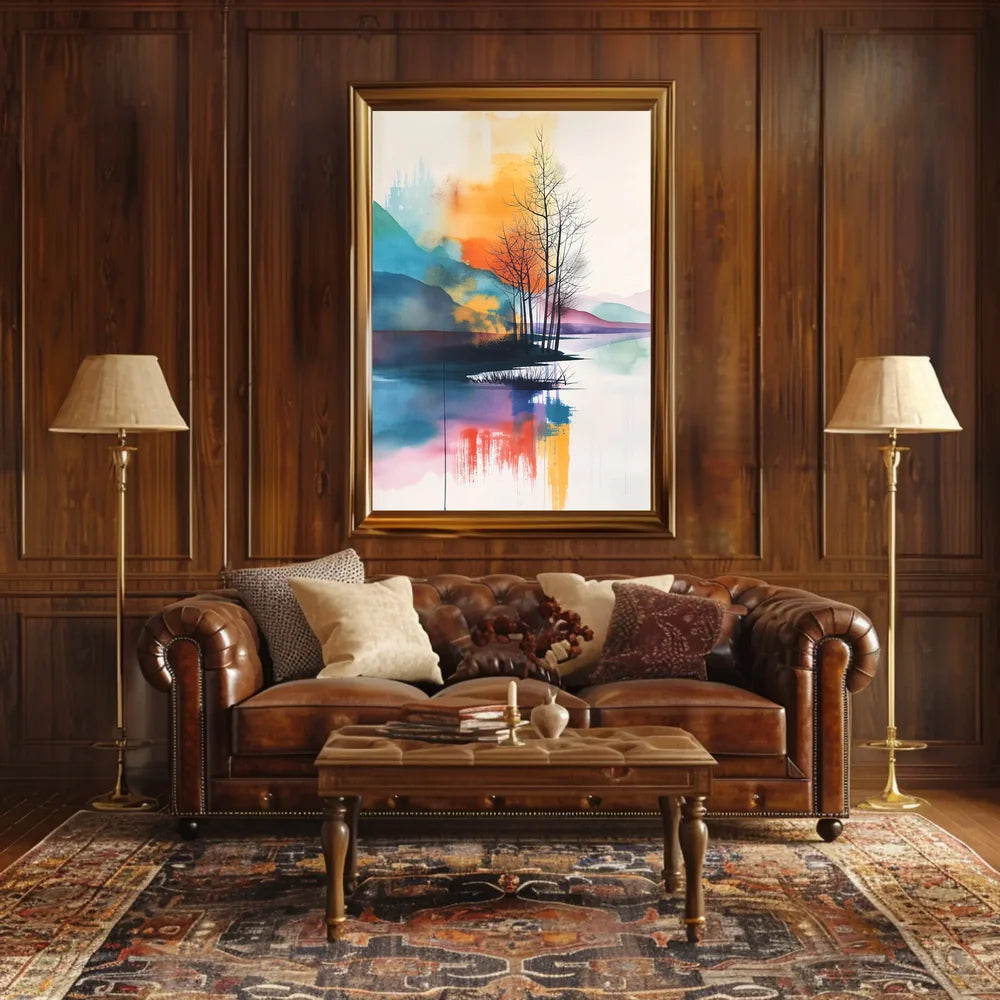 Modern European Financial Equation Art Poster